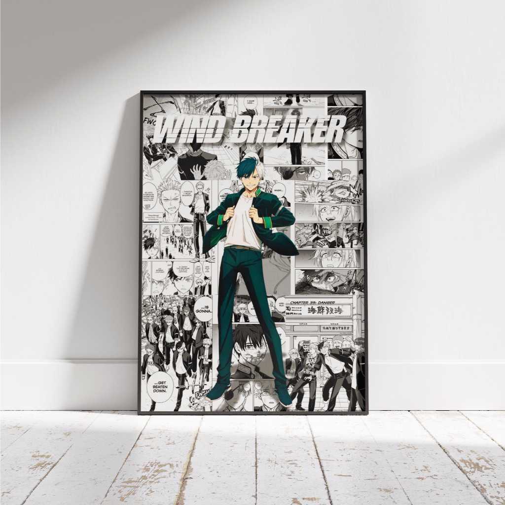 FREESHIP ⭐️ Wind Breaker Manga Poster | Haruka Sakura Poster - Tranh Decal Dán Tường - Ảnh Treo Tườn