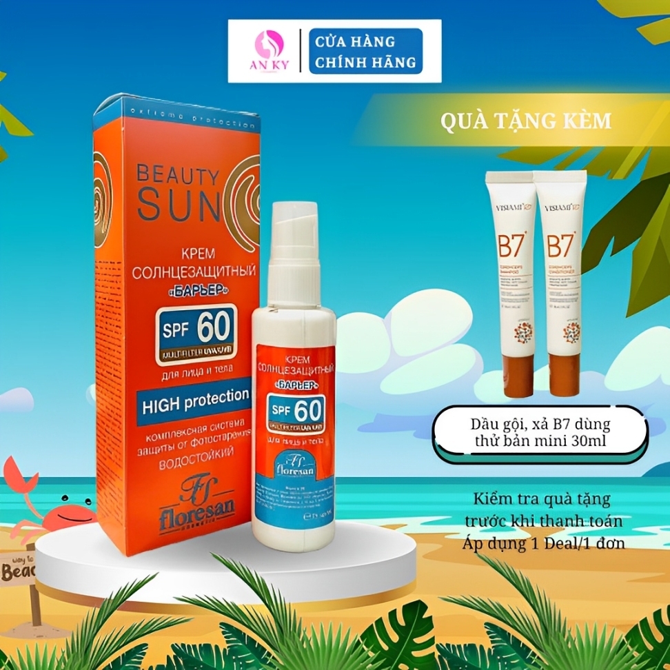 Kem Chống Nắng Dưỡng Ẩm Floresan Beauty Sun SPF 60