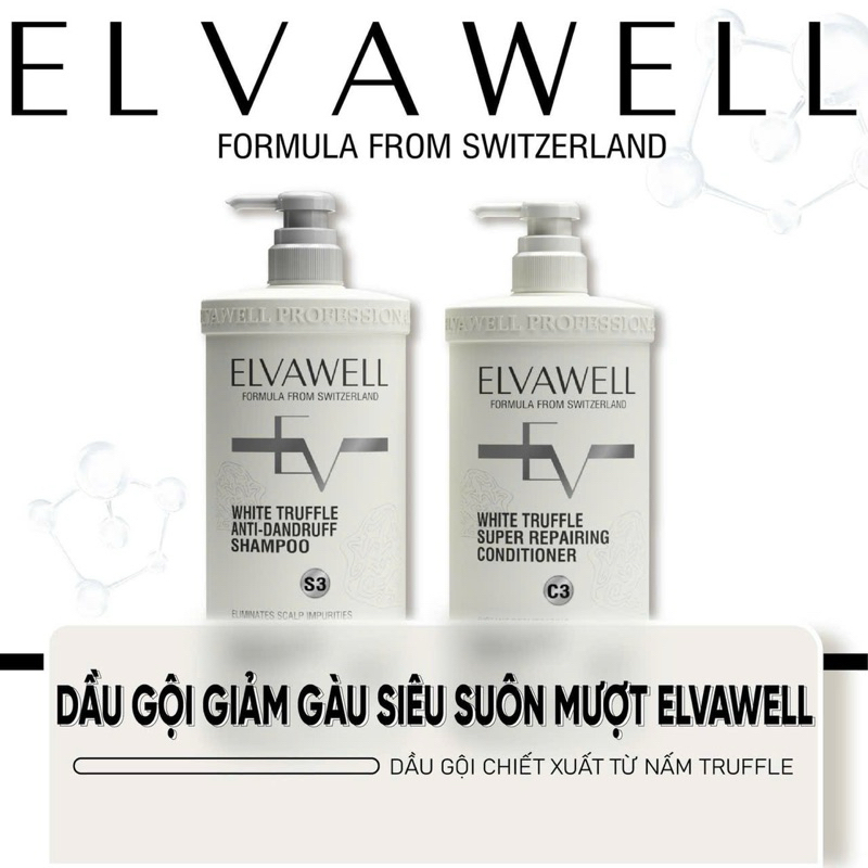 Dầu gội Elvawell yêu chiều mái tóc