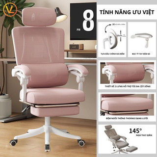  Ghế văn phòng Công Thái Học chống gù lưng bảo vệ cột sống Thương hiệu Vegor Life - ECO S08 