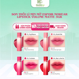 Son Thỏi Lì Mịn Mờ Espoir Nowear Lipstick Volume Matte 3gr