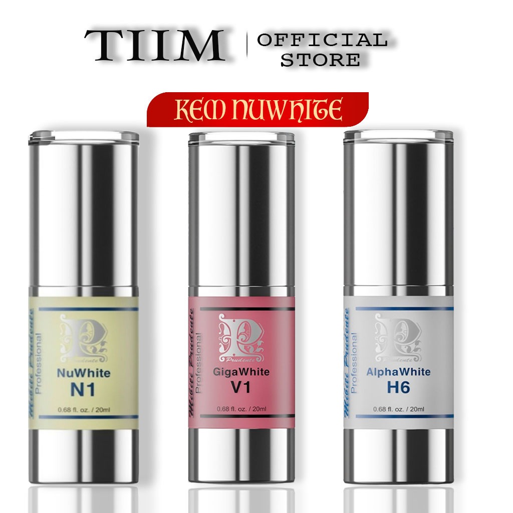 Kem Nuwhite Mibiti Prudente hồng nhũ hoa N1, hồng vùng kín nuwhite V1, khử thâm nách mông bẹn H6 20M