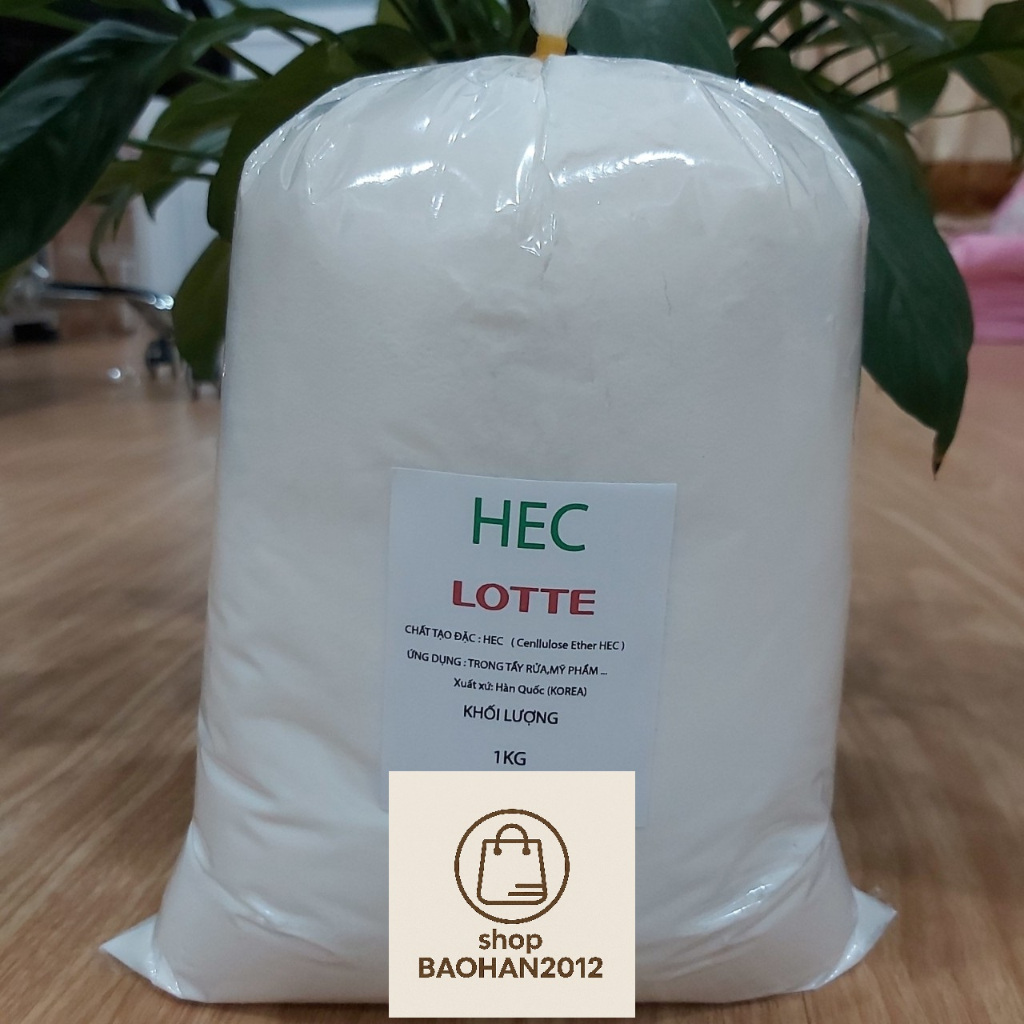 Chất Tạo Đặc Hec,LOTTE, Cellulose Ether, HEC, 1KG