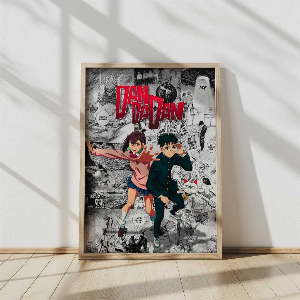 FREESHIP ⭐️ Dandadan Manga Poster | Momo Ayase and Okarun Poster - Tranh Decal Dán Tường - Ảnh Treo 