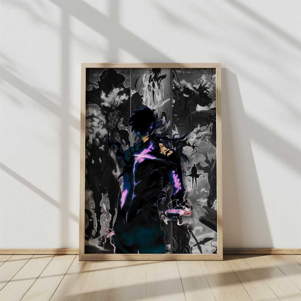 FREESHIP ⭐️ Solo Leveling Anime Poster | Sung Jin Woo Poster - Tranh Decal Dán Tường - Ảnh Treo Tườn