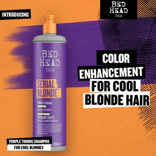Dầu gội tím cho tóc bạch kim Tigi Bed Head Serial Blonde Purple Toning Shampoo 400ml ( New 2022 ) - MK