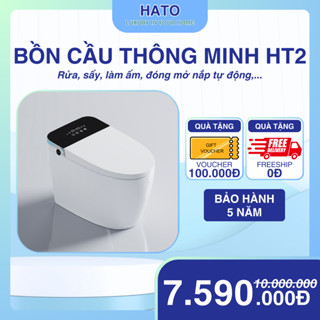 Bồn Cầu Thông Minh XIAOMI HT2 , Có Két Nước Ẩn , Chống bắn , Xịt Sấy Tự Động , Sưởi Nhiệt Thành Bệt ,Cảm Ứng, Điều Khiển