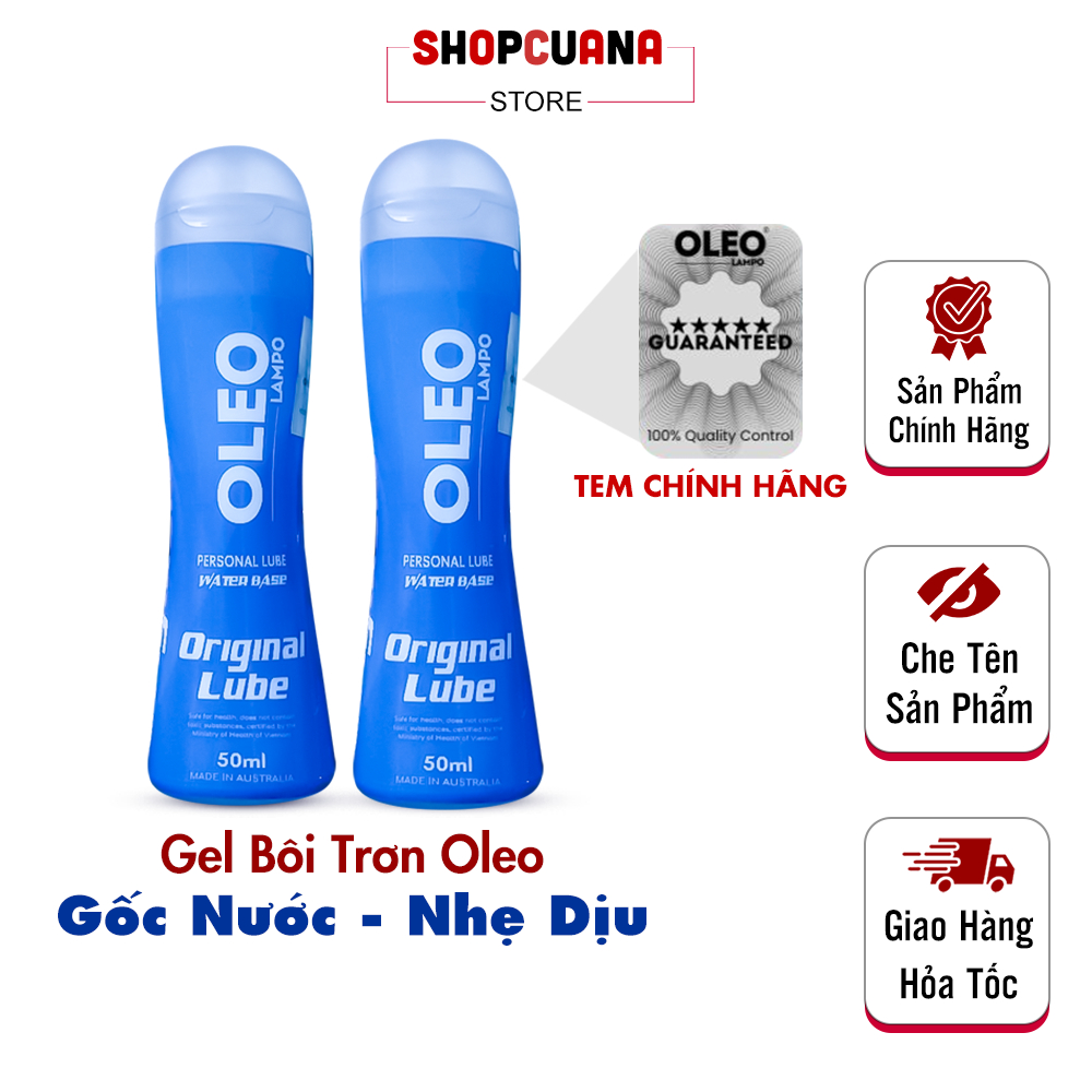 Gel Bôi Trơn Gốc Nước Oleo Lampo 50ml - Gel Cấp Ẩm Giúp Cuộc Yêu Mềm Mại, Không Dính Bết & Không Mùi