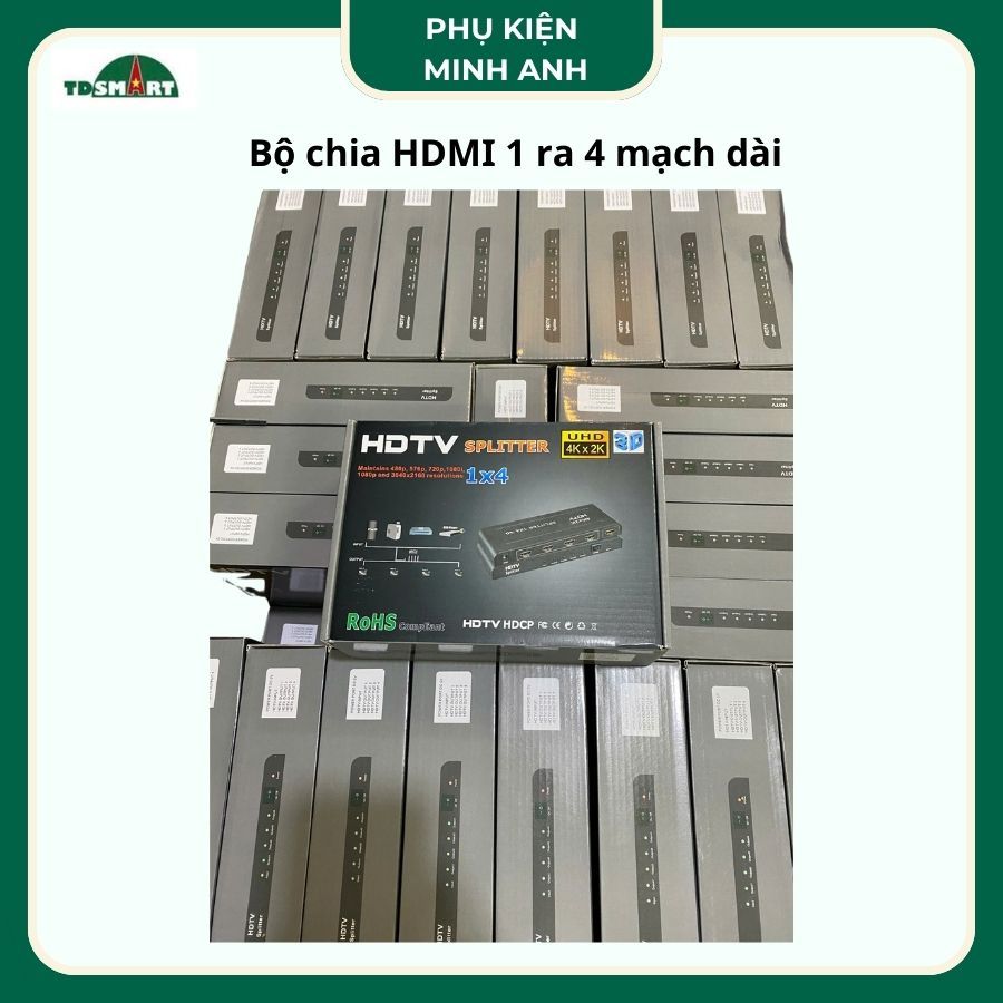 Bộ chia HDMI 1 ra 4 mạch dài hỗ trợ tín hiệu 4kx2k
