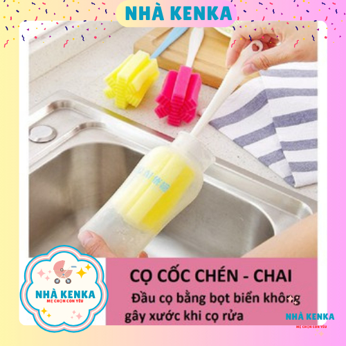 Dụng cụ cọ cốc chén, chai