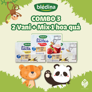 Combo 3 vỉ sữa chua nguội Bledina Pháp sữa chua ăn dặm bổ sung dưỡngchất cho bé phát triển toàn diện