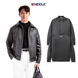 Áo khoác da nam cao cấp 2 lớp HIDDLE chống nước giữ ấm, có túi trong, nhiều size form casual | H11-AK2