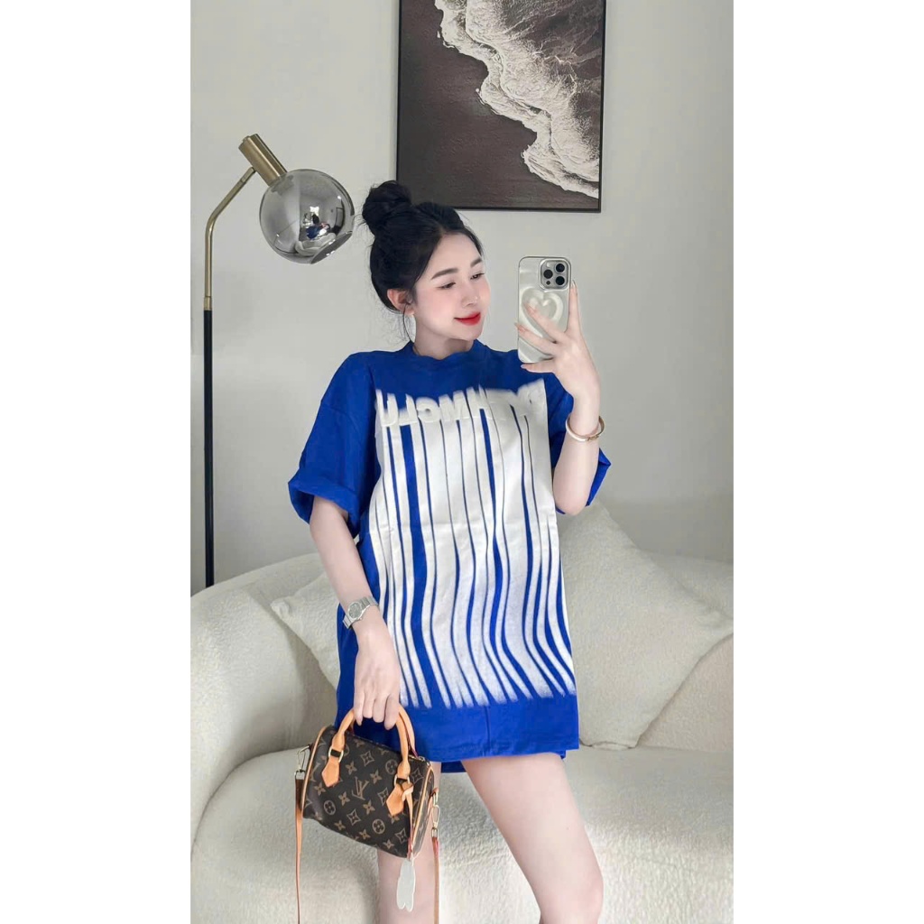 Áo thun nữ ngắn tay in hình phong cách Mỹ đường phố cổ điển cá tính cổ tròn Cotton LT08