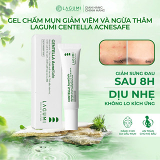 Gel chấm mụn LAGUMI giảm sưng đau sau 8h, Kem chấm mụn giảm viêm thâm an toàn & dịu nhẹ cho mẹ bầu và da nhạy cảm 15g