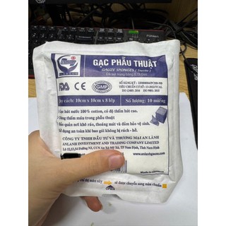 Combo 10 miếng gạc đắp mặt,gạc phẫu thuật An Lành