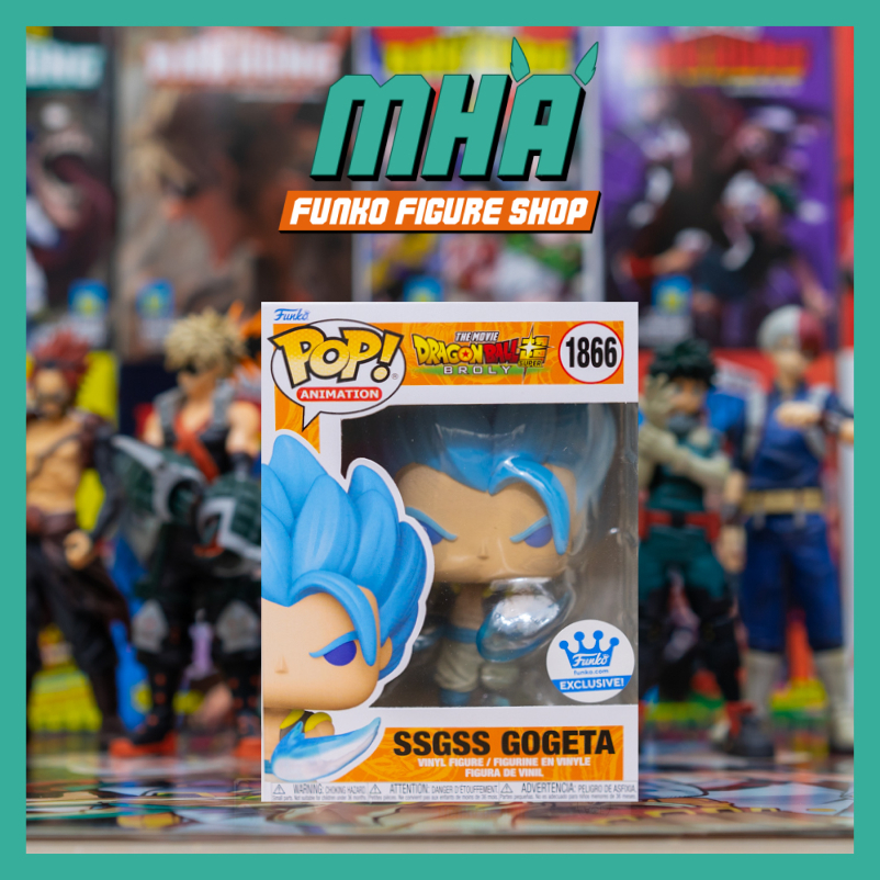 Chính Hãng Funko Pop Animation - Dragon Ball Super Broly  : Mô Hình SSGSS Gogeta #1866 Tem Funko Sho