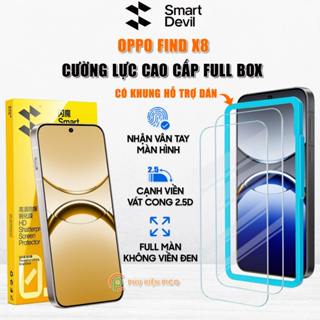 Kính cường lực Oppo Find X8 trong suốt full màn hình chính hãng Smart Devil - Dán màn hình Find X8