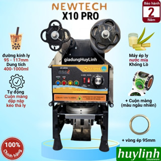 Máy ép miệng ly tự động NT-One X10 PRO (Newtech) - cốc 400ml - 1000ml - Máy dập ly nước mía khổng lồ