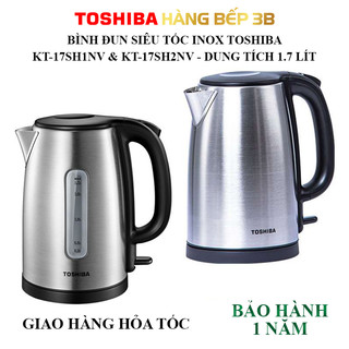 Bình đun nước siêu tốc 1,7 lít toshiba kt-17sh1nv - bảo hành tại hãng 12 tháng toàn quốc