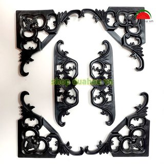[20 cái] Hoa văn GÓC bằng NHỰA loại dày đẹp 12.3x12.3cm