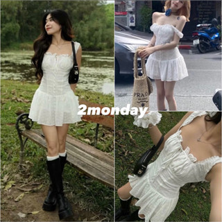 [TẶNG QUẦN] VÁY HAI DÂY DÁNG NGẮN PHỐI REN CÚC DỌC ĐUÔI CÁ BỒNG XOÈ V33