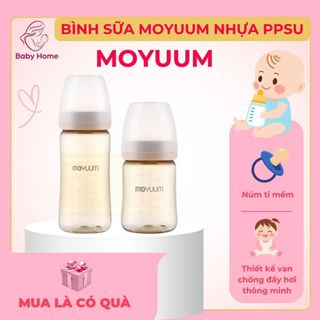 Bình Sữa Moyuum Korea Premium chất liệu PPSU an toàn cho Bé Yêu  dung tích170ml/270ml