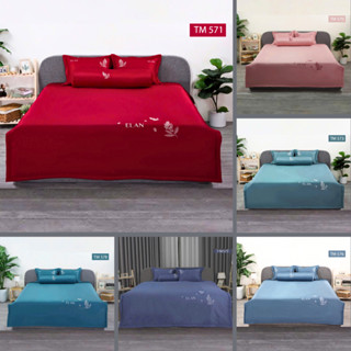  Bộ Chăn Ga Gối ELAN TM Tencel Sét 5 món ga trần phủ mềm mát cao cấp 