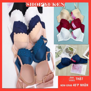  ♥️ SHOP UY TÍN ♥️ A 3 4 Cài Sau  Áo Lót Nữ  Hàng Việt Nam Áo Ngực Phối Ren Không Mút Có Gọng Hàng Công Ty 