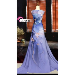 Vải may áo dài hoa lavender