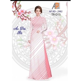 Vải may áo dài in hoa hồng mềm rũ