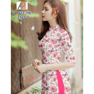 set vải may áo dài in bông đều