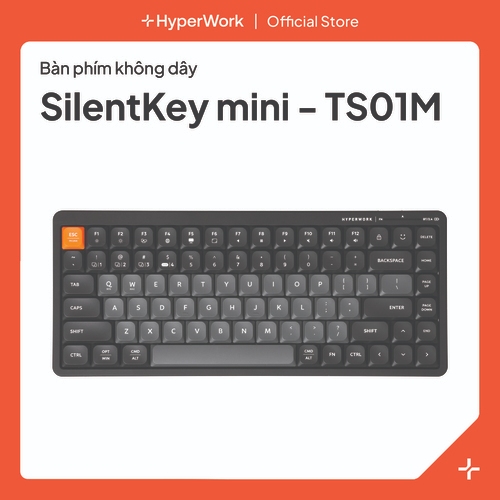 Bàn phím không dây HyperWork SilentKey Mini | TS01M