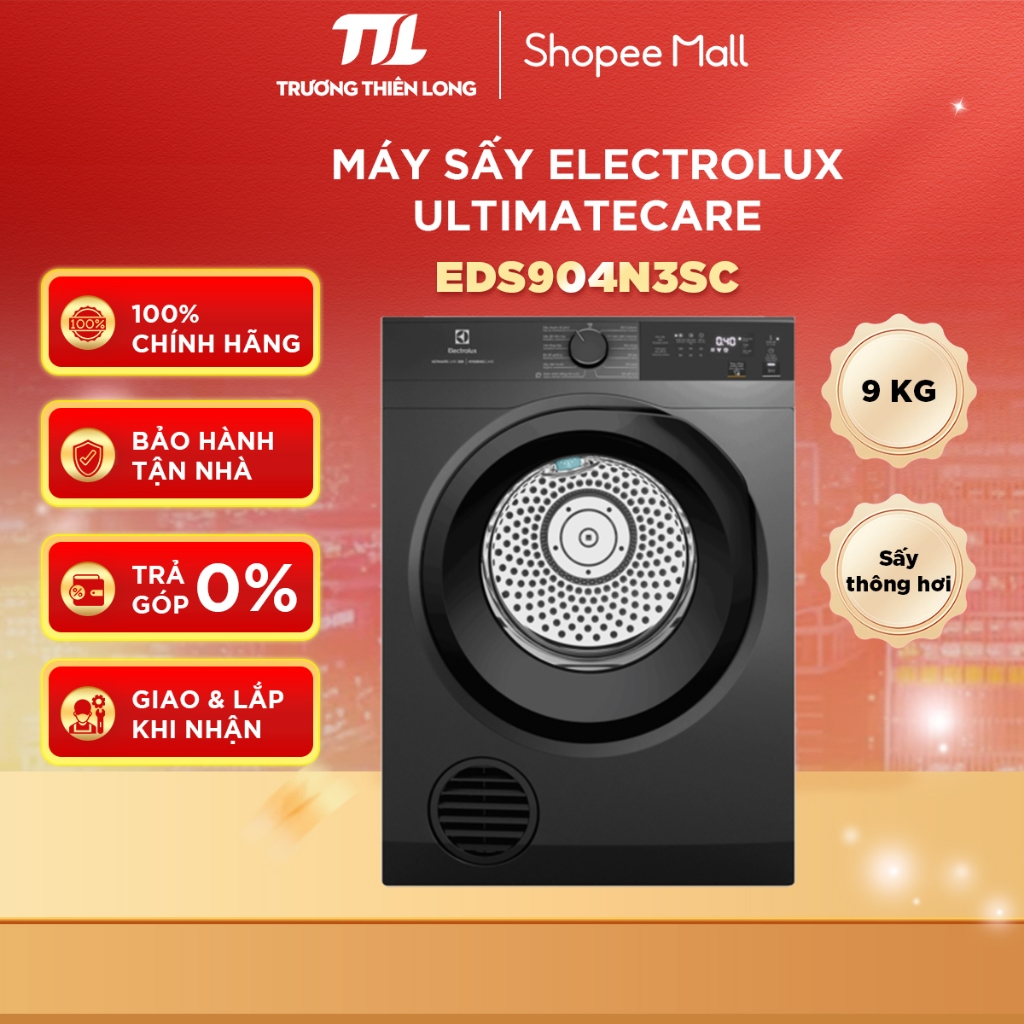 [VC 10%] EDS904N3SC - Máy Sấy Quần Áo Electrolux 9 Kg [FREESHIP HCM]