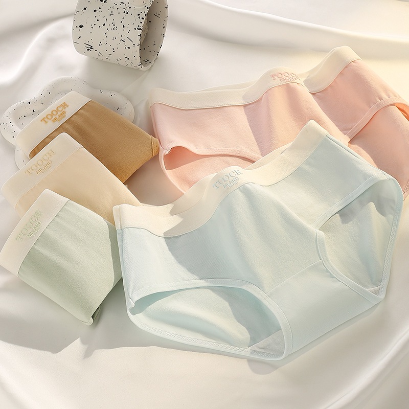 Quần Lót Nữ Cotton Màu Pastel Nhẹ Nhàng, Quần Chip Nữ Cạp Vừa Ôm Dáng Đáy 2 Lớp Kháng Khuẩn L4111