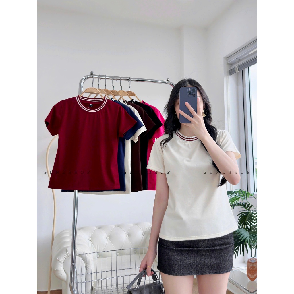 ÁO THUN CỔ PHỐI FORM BABYTEE TRƠN  DỄ THƯƠNG ĐƠN GIẢN GENZBBT26 | BigBuy360 - bigbuy360.vn