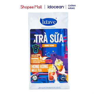 Bột Trà Sữa Hòa Tan Vị Hong Kong Lúave 500G Pha Chế 2,4 Lít Cốt Trà Sữa Nhanh Chóng, Tiện Dụng