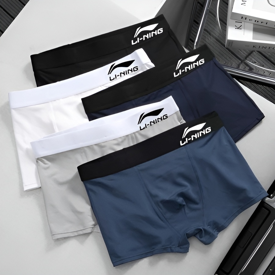 Quần Lót Nam Cao Cấp – Combo 5 Boxer nam REX Boxer Thun Lạnh, Mặc Cực Mát, Không Bó, Thoáng Khí Li01
