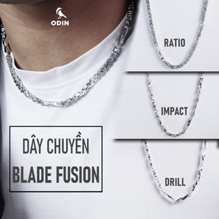 Dây chuyền ODIN BLADE x FUSION, Phong cách retro, streetwear - Thép Titan 316L - Bảo hành trọn đời - Kèm box ODIN Black
