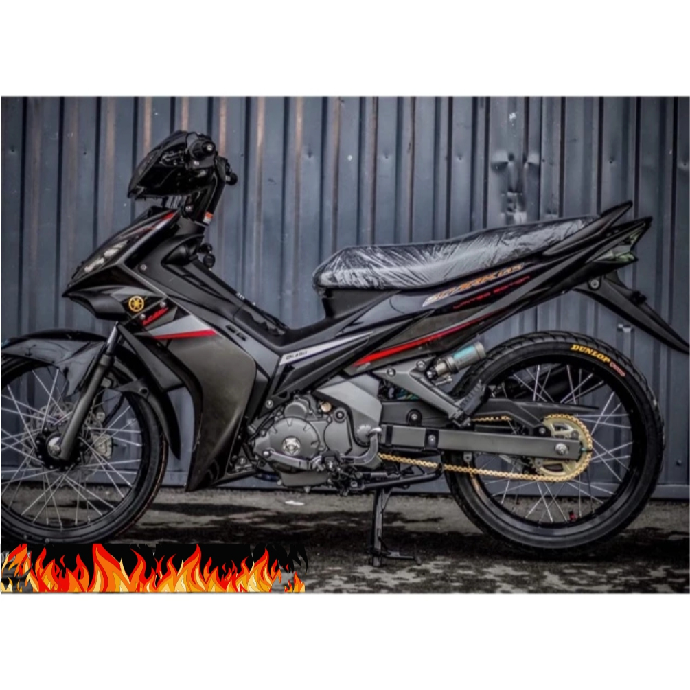 Tem rời Exciter nhỏ Spark 135 đỏ xám đen HOT 2025