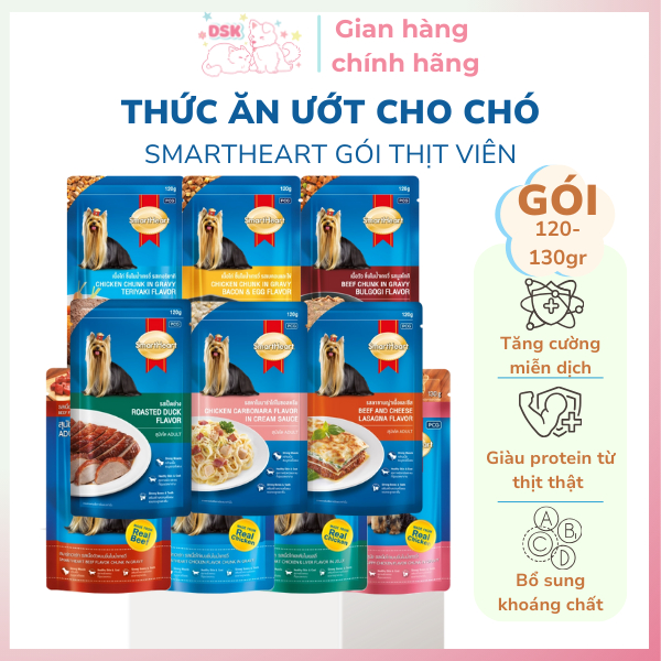 Pate SmartHeart Cho Chó Mọi Lứa Tuổi - Gói 130gr