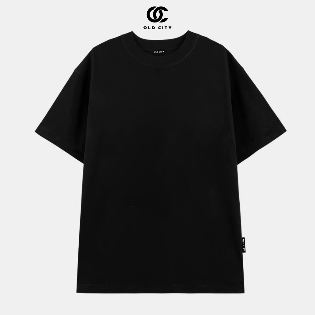 Áo thun trơn cotton nam nữ cổ tròn OLD CITY form unisex - TS1070