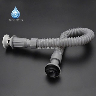 Bộ xả Lavabo 1 nhấn Xám