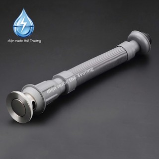Bộ xả Lavabo 1 nhấn Xám