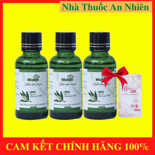 COMBO 3 LỌ Tinh Dầu Tràm MABIO Giúp Giữ Ấm Cơ Thể Làm Dịu Vết Muỗi Đốt An Toàn Với Trẻ Nhỏ MABIO Chí