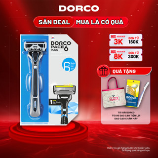 DORCO PACE 6 PLUS - Dao Cạo Râu Hàn Quốc 6 Lưỡi - Hộp Gồm 1 Cán và 1 Đầu Cạo