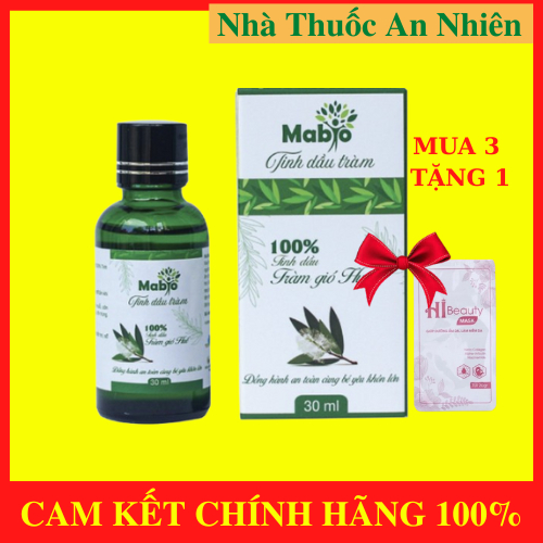 [MUA 3 TẶNG 1] Tinh Dầu Tràm MABIO Giúp Giữ Ấm Cơ Thể Làm Dịu Vết Muỗi Đốt An Toàn Với Trẻ Nhỏ MABIO