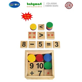 Đồ chơi gỗ - Bộ học toán chính hãng Winwintoys 61312