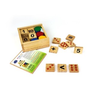 Đồ chơi gỗ - Bộ học toán chính hãng Winwintoys 61312