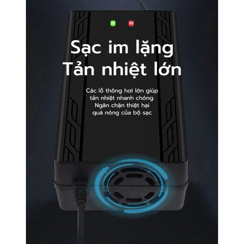 Sạc Xe Điện 48V 12Ah -48V 20AH Tự Ngắt Chống Phồng Bình