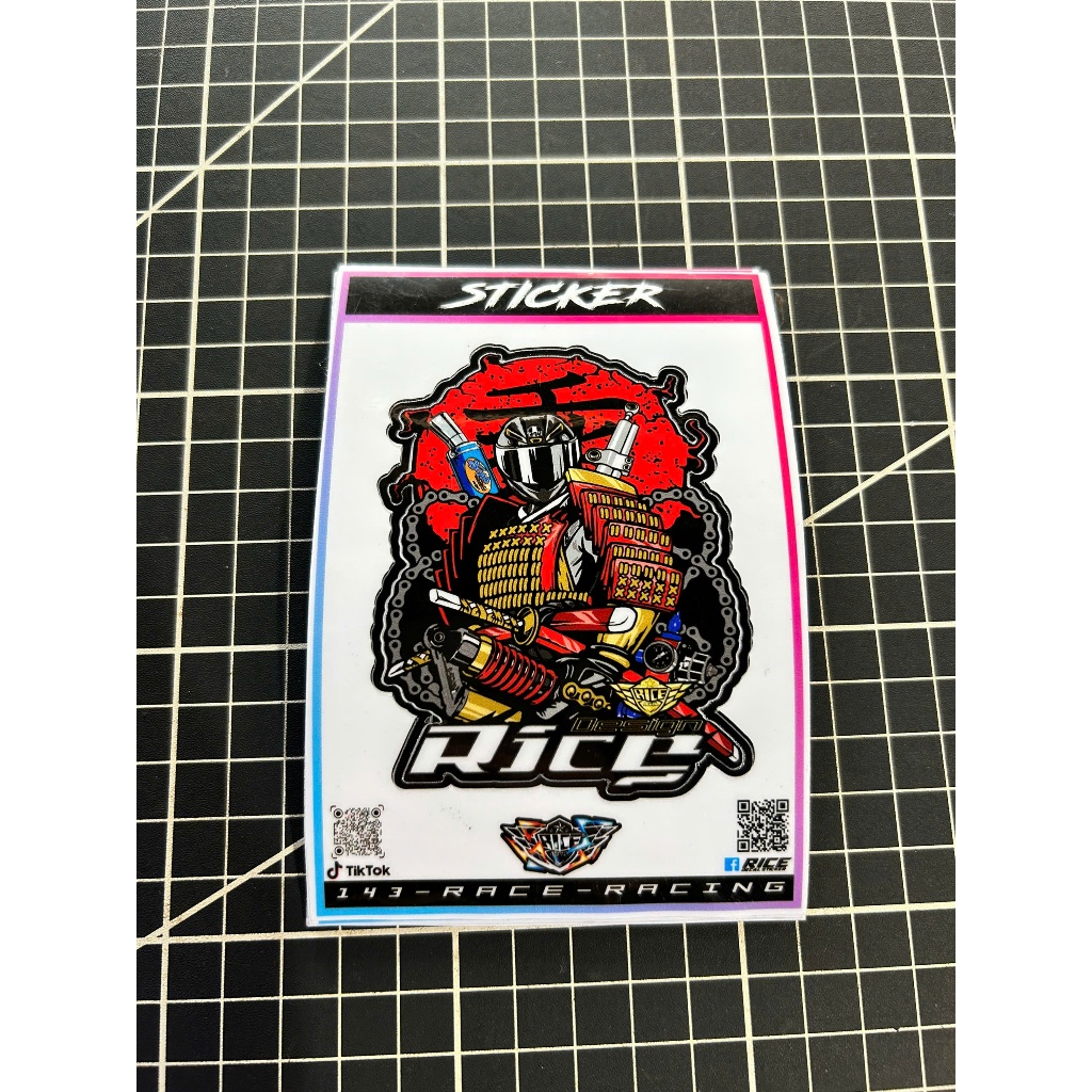 Tem Logo Sticker Samurai 5.0x8.0 Ricedecal